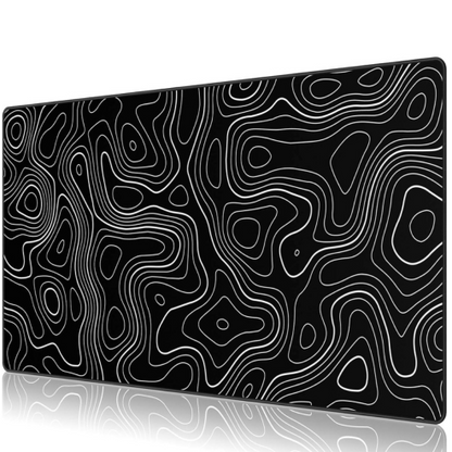 Tapis de souris de jeu en caoutchouc, surface étendue pour clavier et ordinateur portable, base antidérapante, bureau gaming ou bureautique